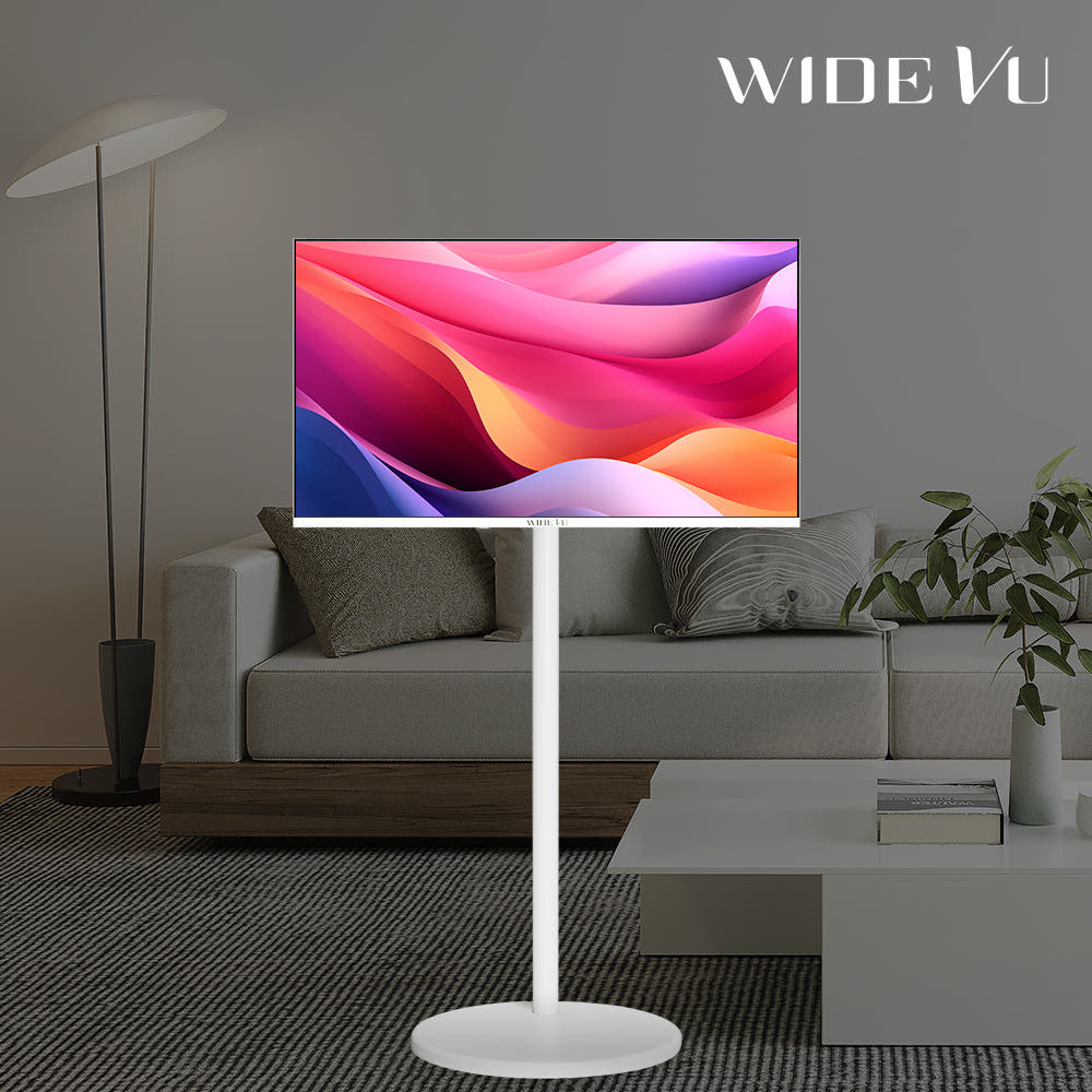 와이드뷰 와이드무빙뷰 화이트에디션 삼탠바이미 셋트 81cm(32인치) HD 스마트 이동식 TV 중소바이미 V1