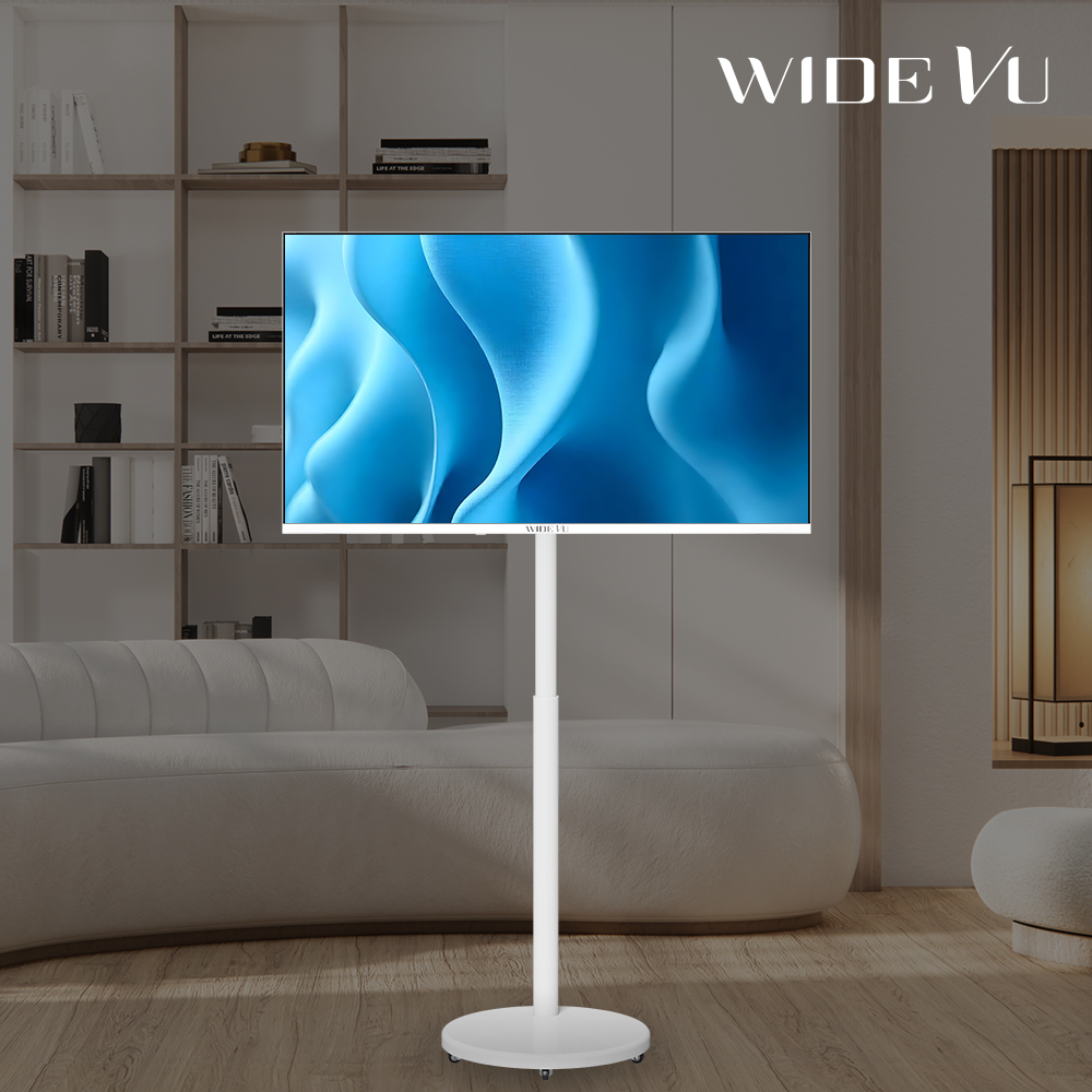 와이드무빙뷰 화이트에디션 삼탠바이미V3 셋트 101cm(40인치) FHD 스마트 이동식 TV 중소바이미 유압식 높이조절 삼텐바이미 제품 이미지