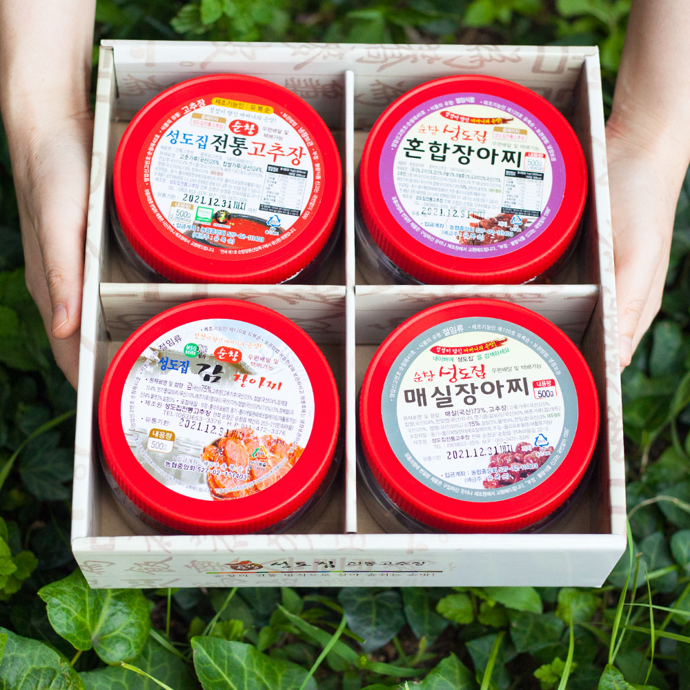 순창 전통고추장+장아찌 명절 4종 선물세트 성도집 - 상품 이미지