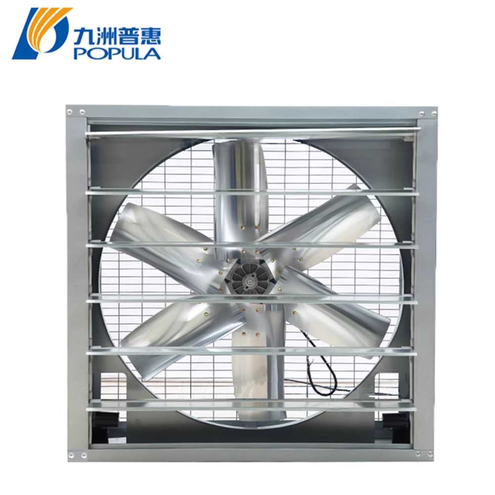 공업용 환풍기 환기용 집진 고압 벽부형 셔터 창문 500x500mm / 0.37KW 380V - 상세 이미지 2