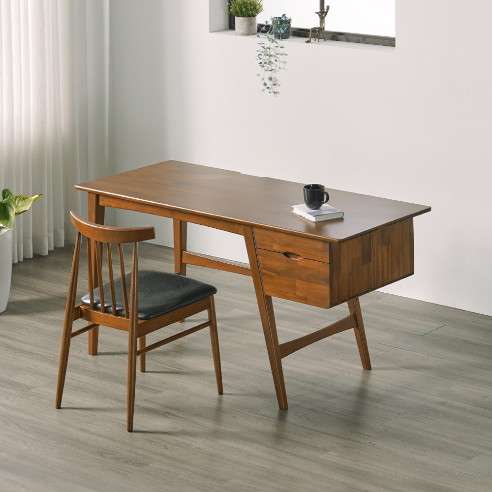 E스마트 오피스 데스크 중고등학생 대학생 원목 책상 1800x600mm, 월넛 - 상세 이미지 5