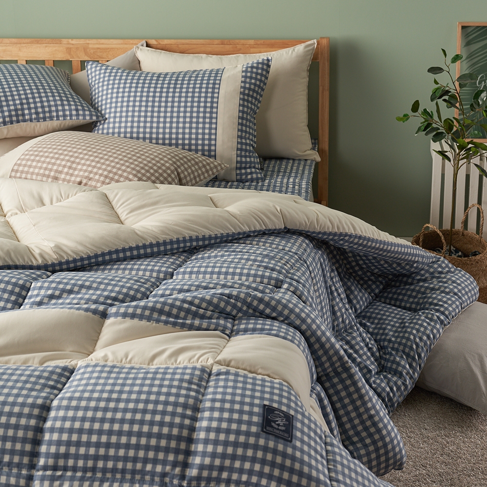 나라데코 체크 부드러운 세미마이크로 자취 기숙사 간절기 차렵 이불 SS