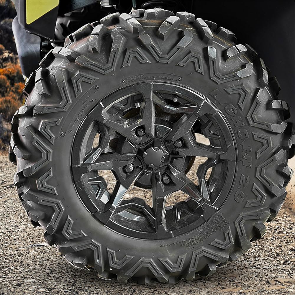 SAUTVS Can-Am Defender용 타이어 휠 Can Am 액세서리용 블랙 허브 캡 더스트 2015-2020 캡, 센터 (4개) Defender/Commander/Outla - 상세 이미지 3