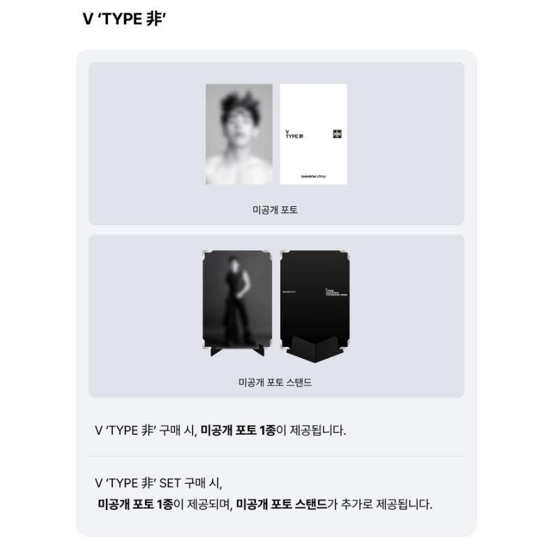 BTS V Photobook — Poster Version