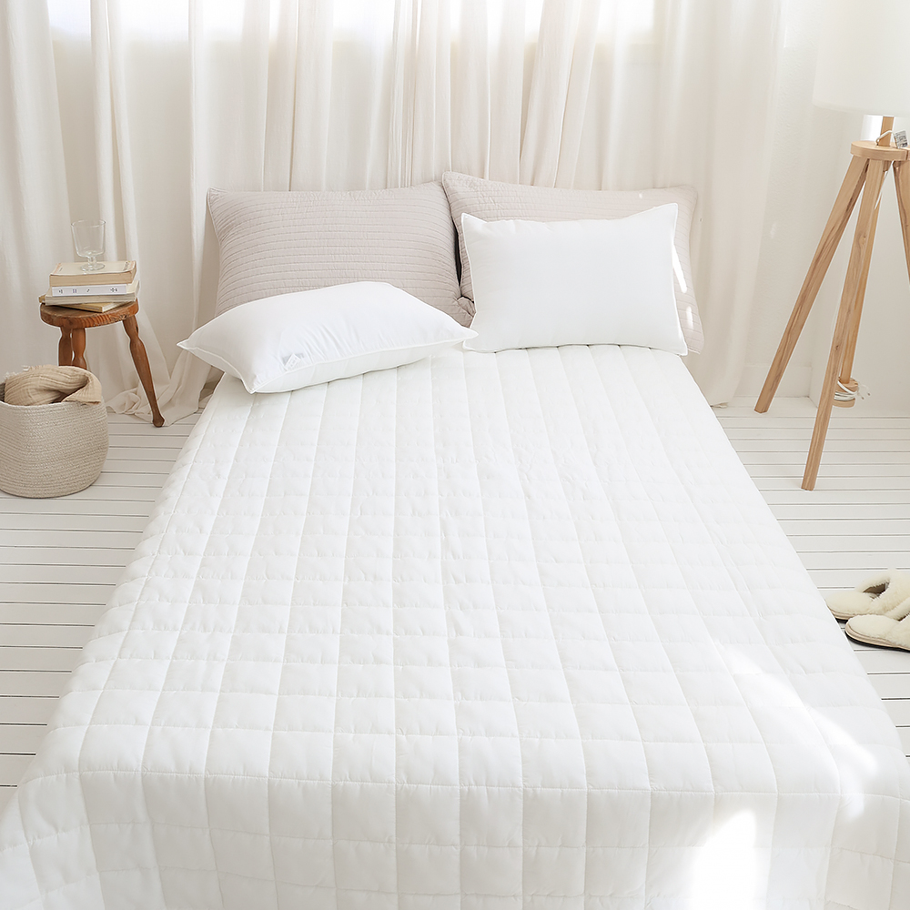 모제무드 텐셀모달100 목화솜 누빔 매트리스패드 모달 침대패드 고정밴드 없음 SS