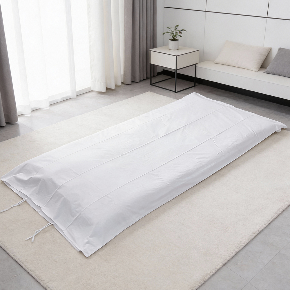 한실 요커버 구김없는 호텔침구 무지 데일리 60수(순면) 화이트, SS 슈퍼싱글(110x220cm)