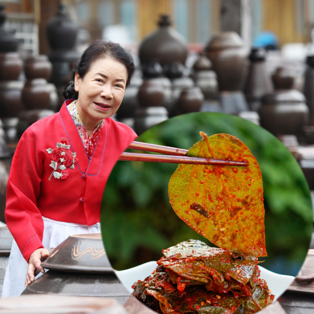 콩잎장아찌 단풍콩잎 국산양념 1kg 태광 - 상품 이미지