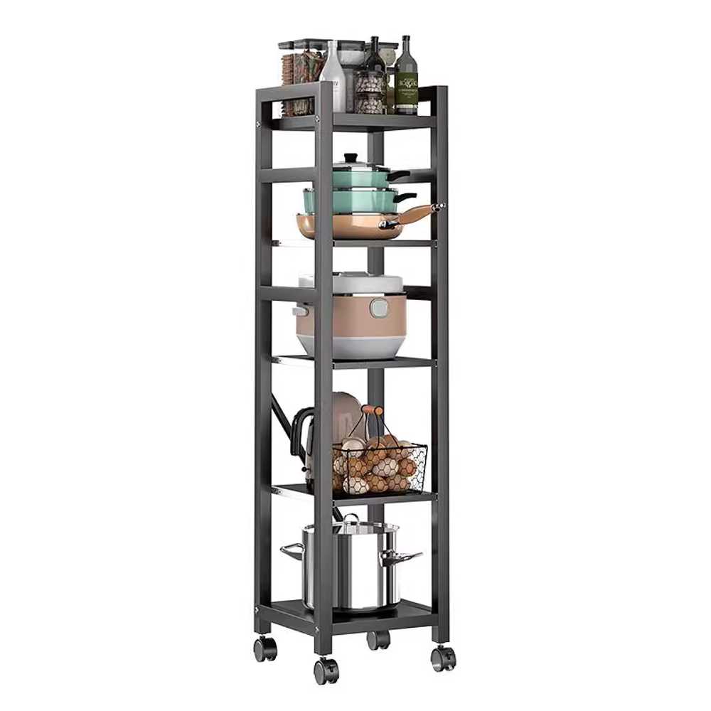 주방 슬라이딩 선반 슬림 양념장 인출식 냄비 수납 55cm 3단 화이트 - 상세 이미지 5