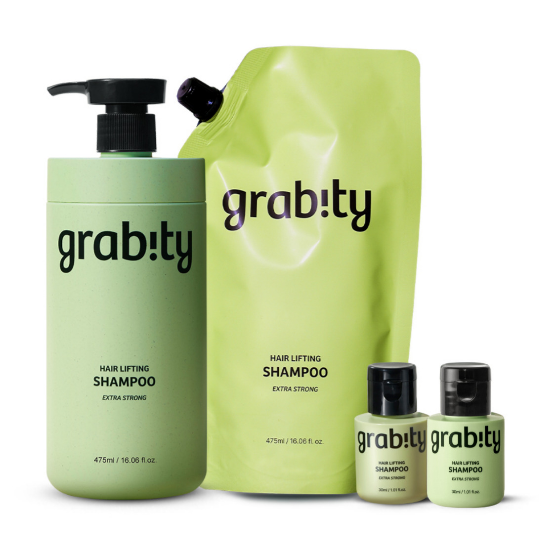 엑스트라 스트롱 샴푸 1010ml 기획세트 (본품1+ 리필1+ 샴푸30mlx2)