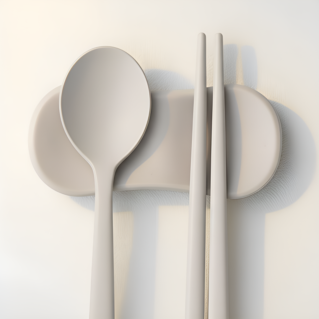 디아르 국내산 플래티넘 실리콘 수저 받침 숟가락 젓가락 받침대 상세 이미지 3