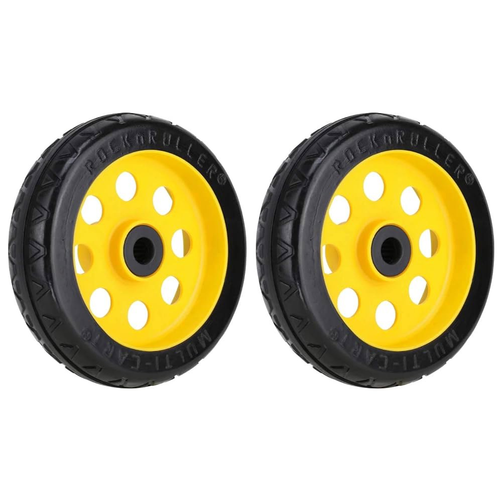 Rock-N-Roller R-Trac 리어 2팩, 20.3 플랫 휠 (RWHLO8X2) 및 2인치) 한 R8 카트, 5.1 cm(8 쌍, 멀티 R6 허브 오프셋 - 상세 이미지 3
