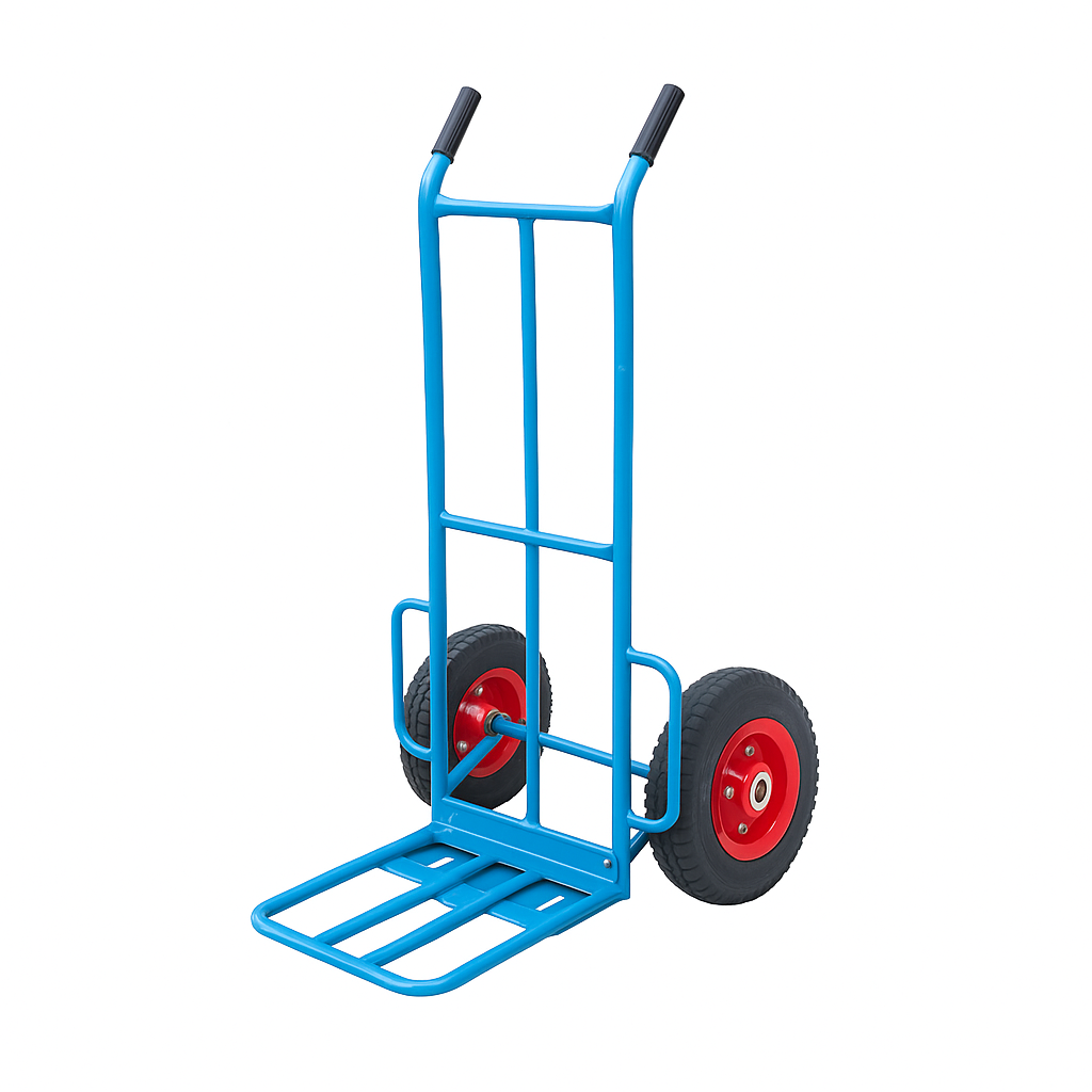 티렉스 카트 구르마 구루마 수레 2단 원형 파랑 에어바퀴 손수레 제품 이미지