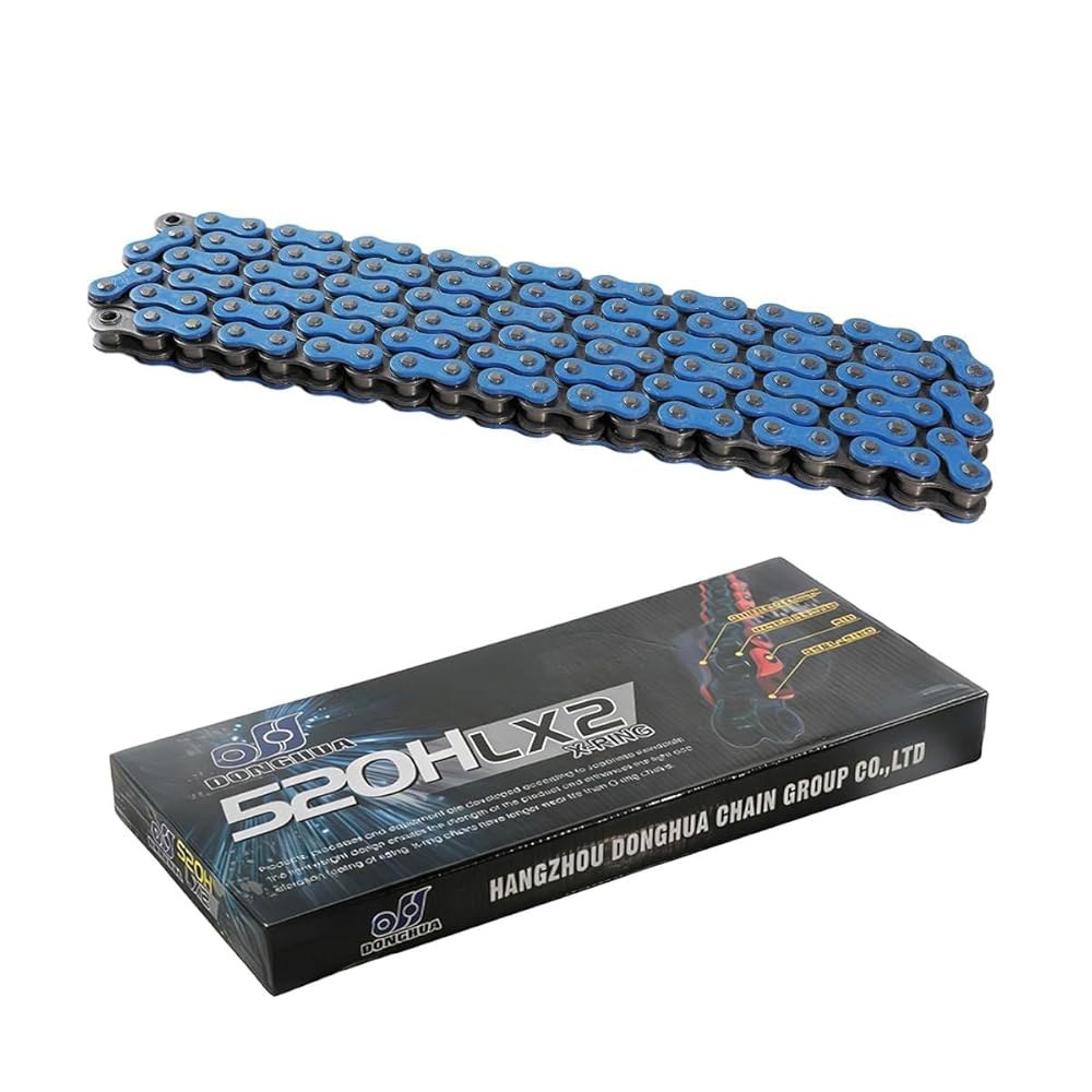 둥화(520HLX2) 고강도 밀폐 520 X-링 체인 120 링크와 연결 링크(파란색) DIRECT - 상품 이미지