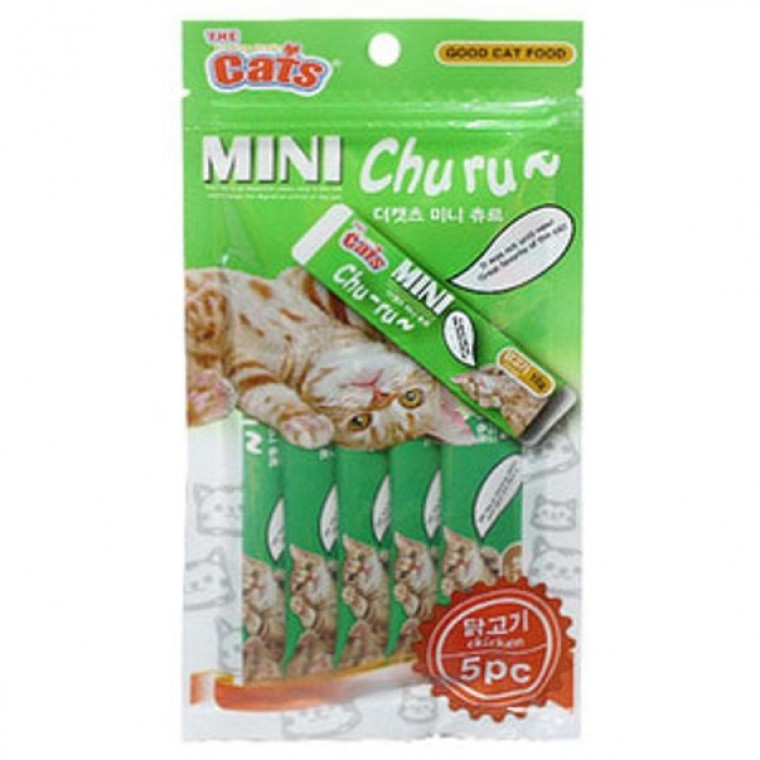 더캣츠 미니베로베로 닭고기 5p 고양이 간식 - 상품 이미지