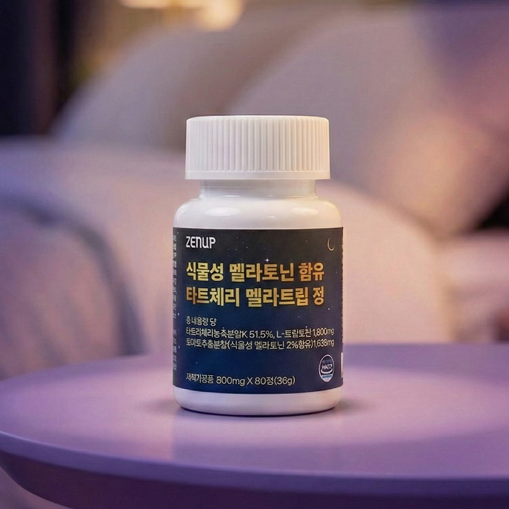 젠업 식물성 멜라토닌 타트체리 멜라트립 정 L트립토판 락티움 테아닌 60정, 3개 - 상세 이미지 4