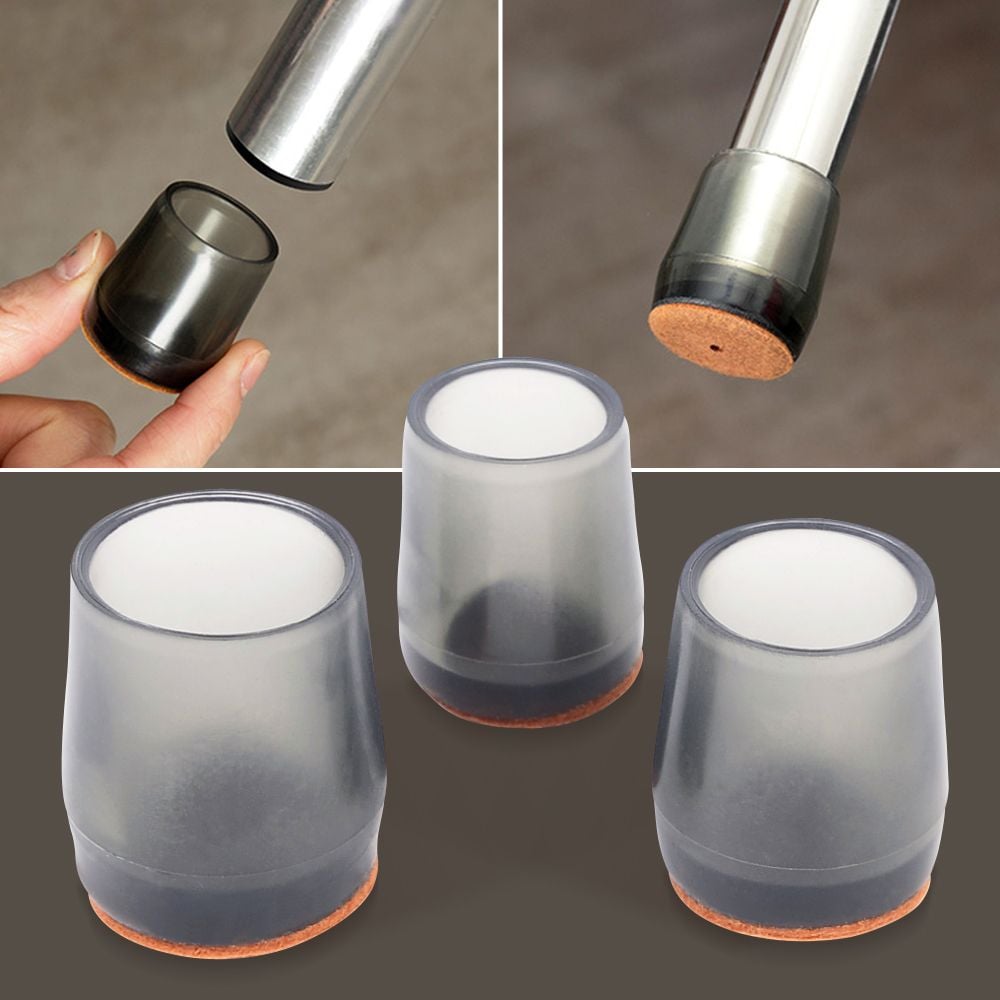 의자캡 반투명20mm 4P 의자발커버 바닥긁힘 소음방지 - 상품 이미지