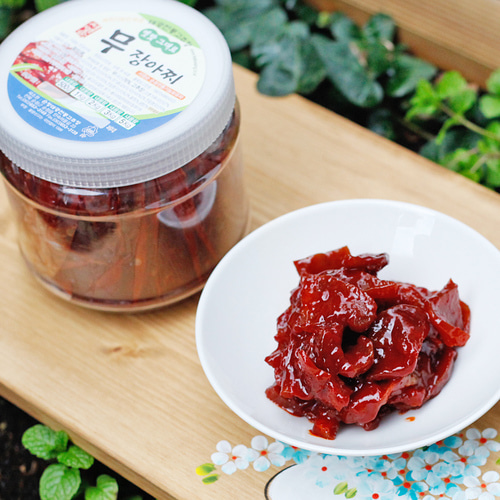 고추장 무장아찌 무짠지 3년숙성 1kg 맛난반찬 순창 태광 - 상품 이미지