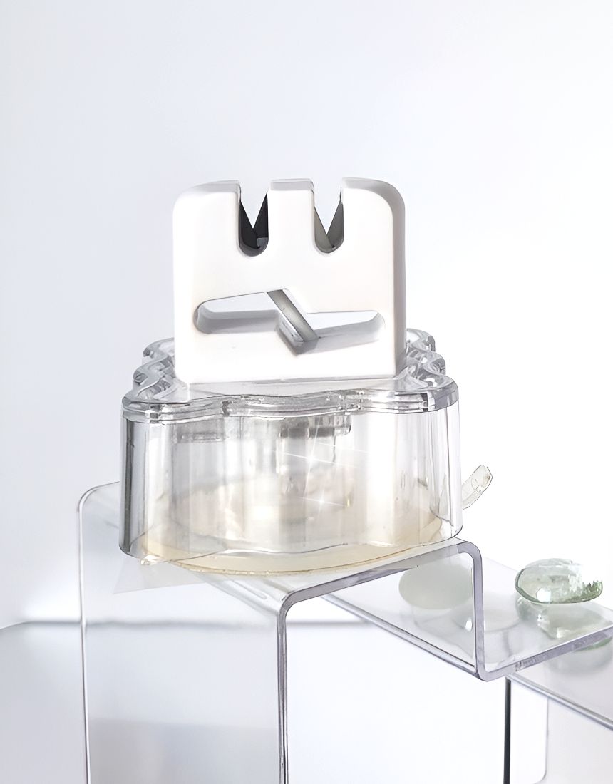 JBH 3in1 흡착식 칼갈이 가위갈이 가정용 강력 공간활용 투명 미니 샤프너 핸즈프리