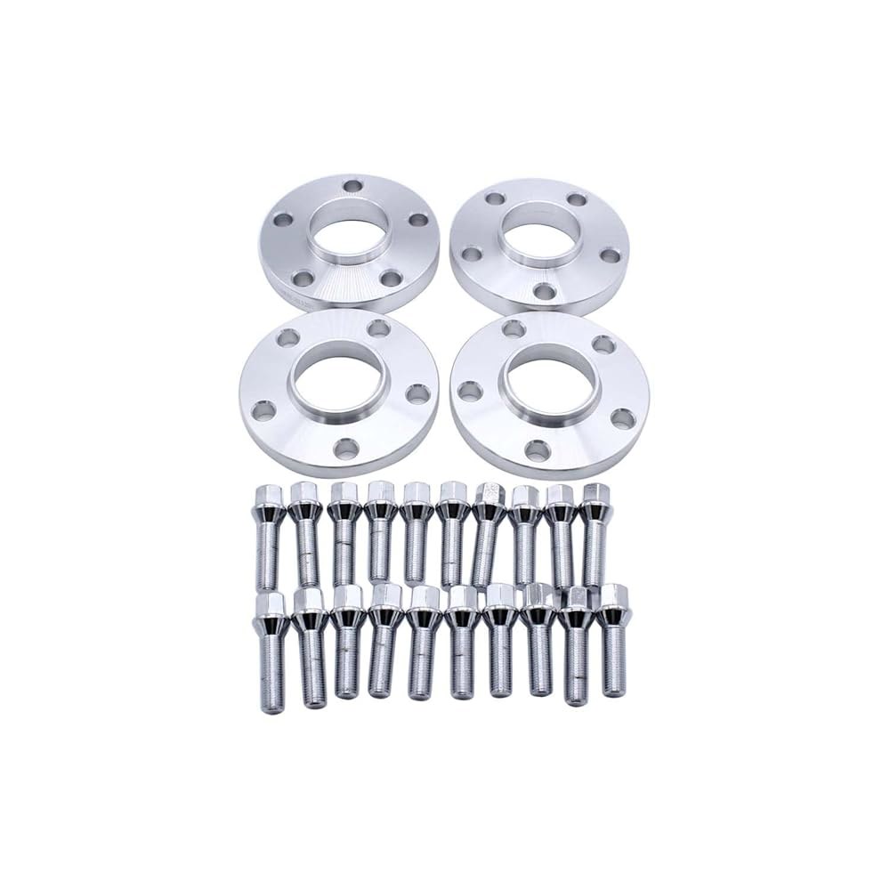 4개/세트 15mm 및 20mm 두께 A5 휠 스포츠 5x112 PCD 스페이서 2009년 백 이후 2007 M14x1.5 아우디 66.5mm 어댑터 센트릭 허브 - 상품 이미지