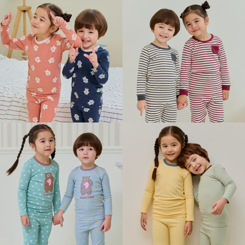 5+1 아기겨울실내복 아기실내복 후라이스 모달 골지 신생아내복 신생아내의 유아내복 유아내의 제품 이미지