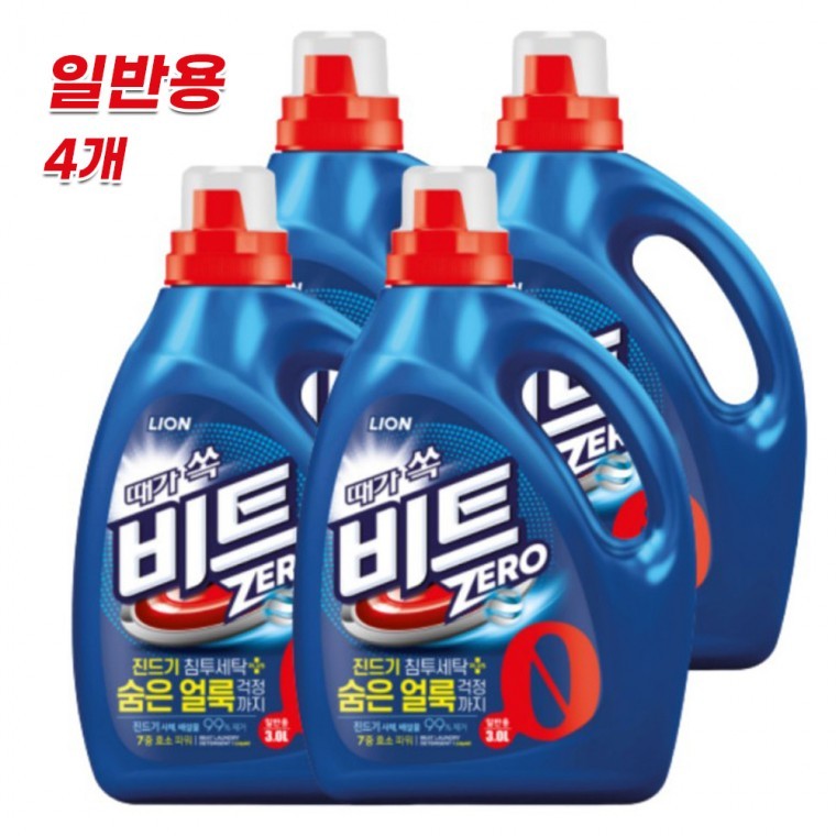 비트제로 일반형 3Lx4개 액체세제 - 상품 이미지
