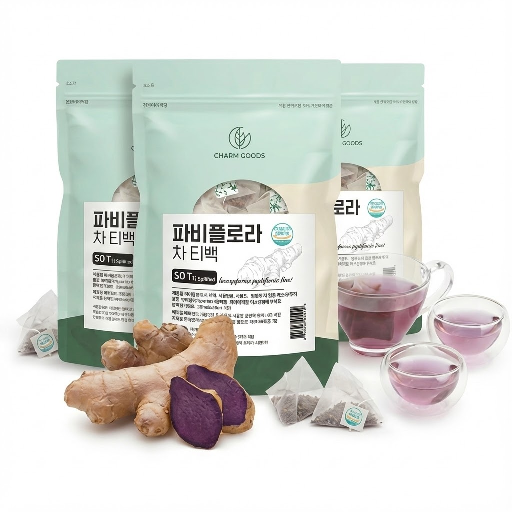 파비플로라 차 티백 태국 파피플로라 마시는 흑생강 블랙진저 파비플로바 50개입, 3개 - 상품 이미지