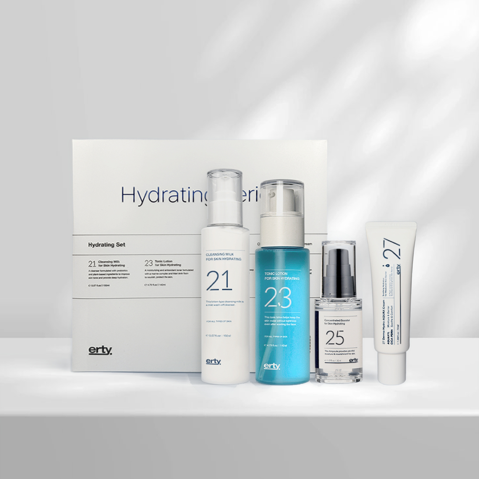 에르띠 하이드레이팅 시리즈 [21클렌징 밀크 150ml,  23토닉 로션 140ml, 25앰플 30ml, 27크림 50ml] - 상세 이미지 2