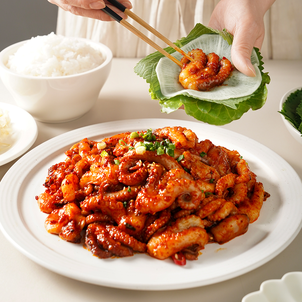 생생 쭈꾸미 양념 쭈꾸미 볶음 캠핑 요리 밀키트 맛집 450g, 3개 - 상세 이미지 3