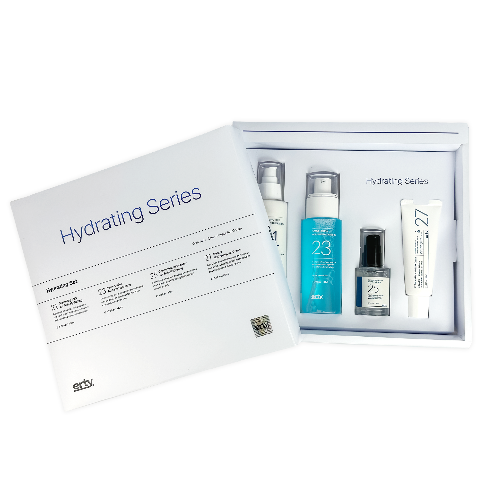 에르띠 하이드레이팅 시리즈 [21클렌징 밀크 150ml,  23토닉 로션 140ml, 25앰플 30ml, 27크림 50ml] - 상세 이미지 4