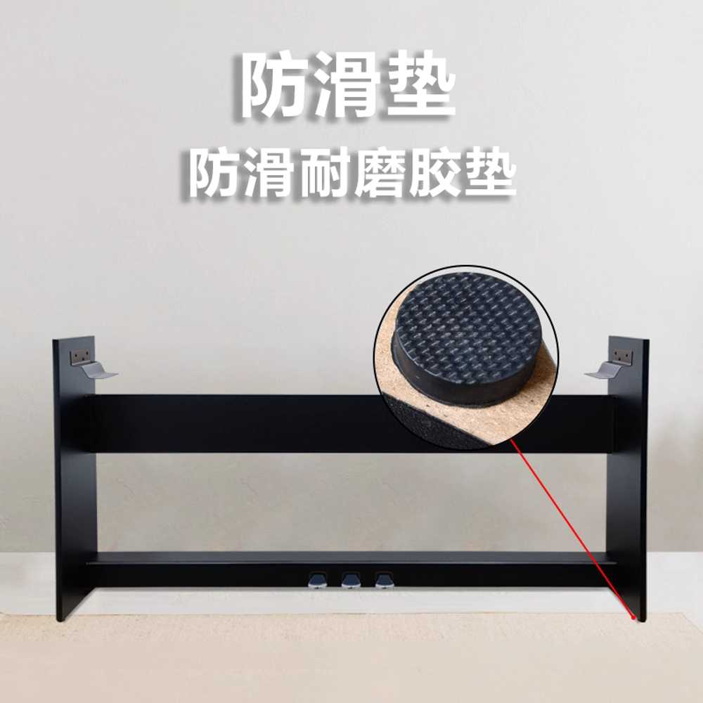 피아노 거치대 책상다리 안정적 무대용 연주 지지대 88건반/블랙 30-40cm/페달 없음 - 상세 이미지 2