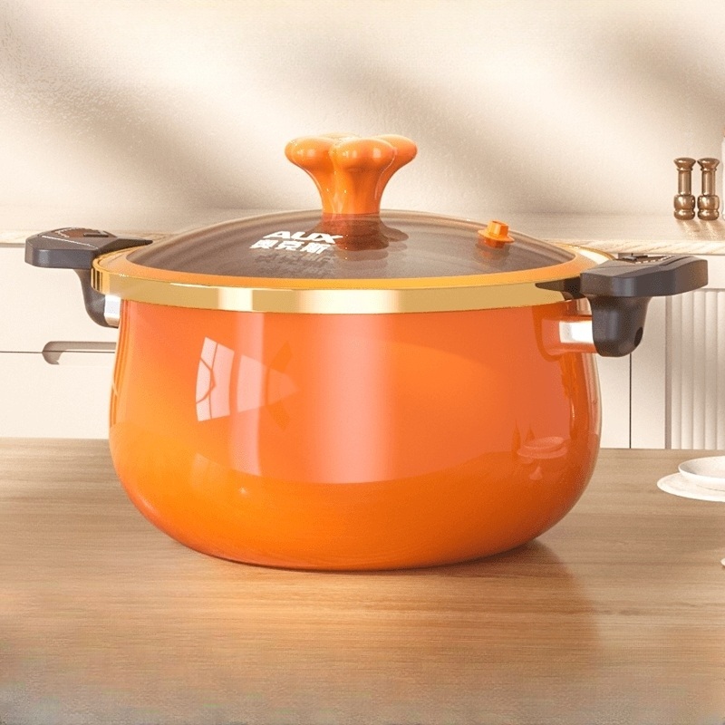 가정용 저압냄비 인덕션 영양 보존 찜 탕 볶음 저압력 진공 만능 멀티쿡 논스틱 코팅 투명 - 상품 이미지