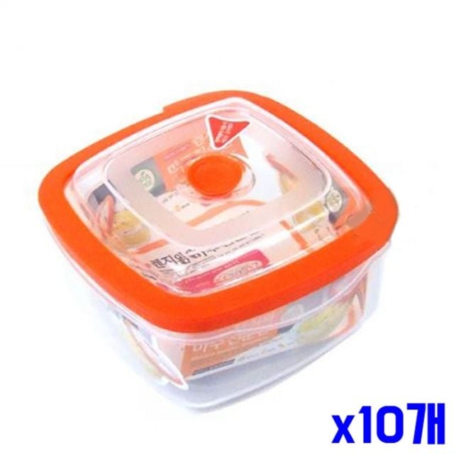 정사각형 전자레인지용기 1000ml x10개 - 상품 이미지