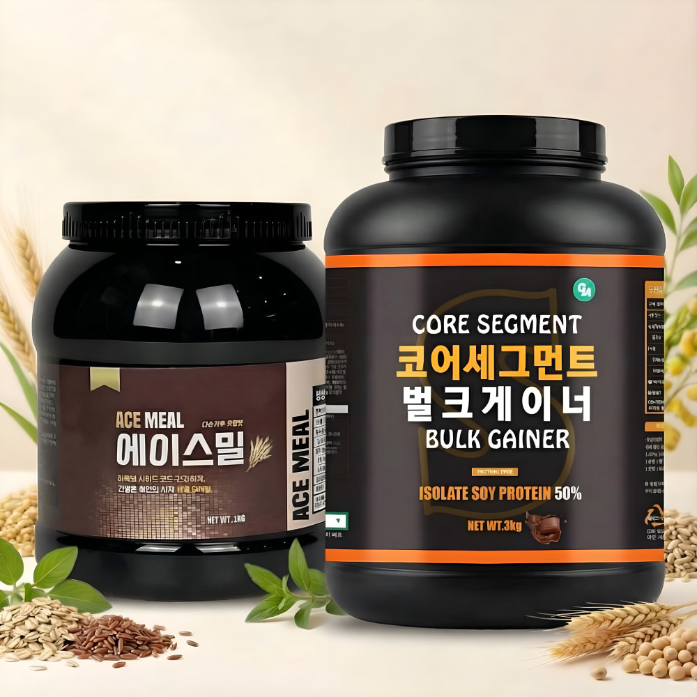 코어 세그먼트 게이너 + 에이스밀 곡물 벌크업 세트 - 상품 이미지