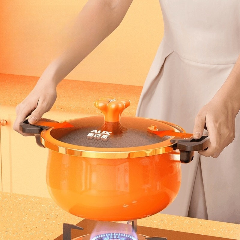 가정용 저압냄비 인덕션 영양 보존 찜 탕 볶음 저압력 진공 만능 멀티쿡 논스틱 코팅 투명 - 상세 이미지 3