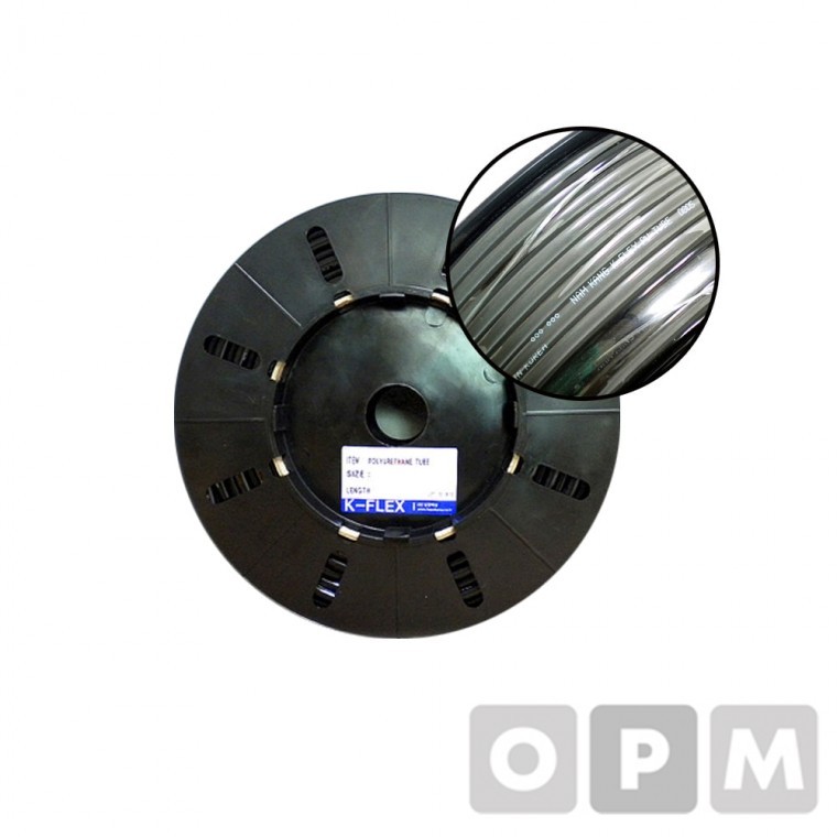JA)남강 검정우레탄호스(롤)외경16mm 내경12mm 100M / 1롤 - 상품 이미지