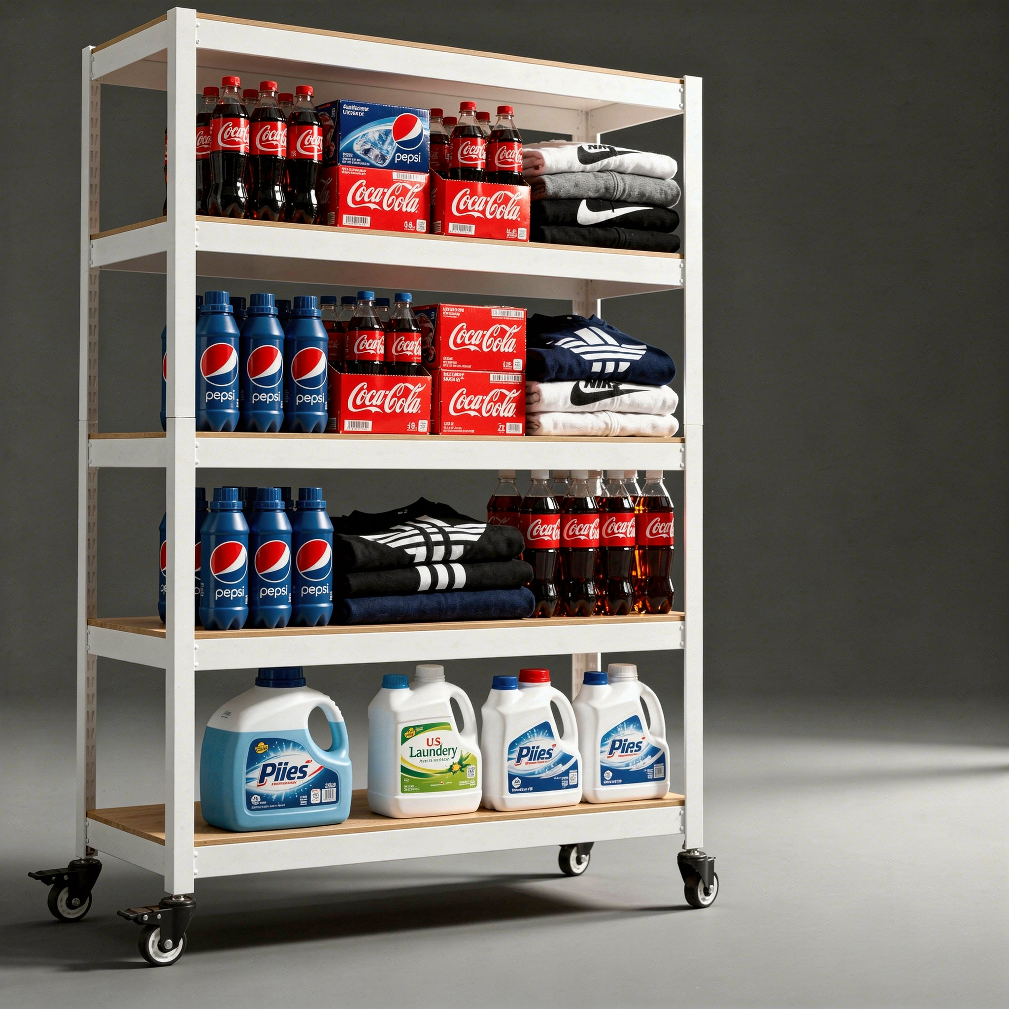 코스트코선반 철제선반 조립식앵글 창고 베란다 스피드랙 렉 3030605단대형바퀴포함