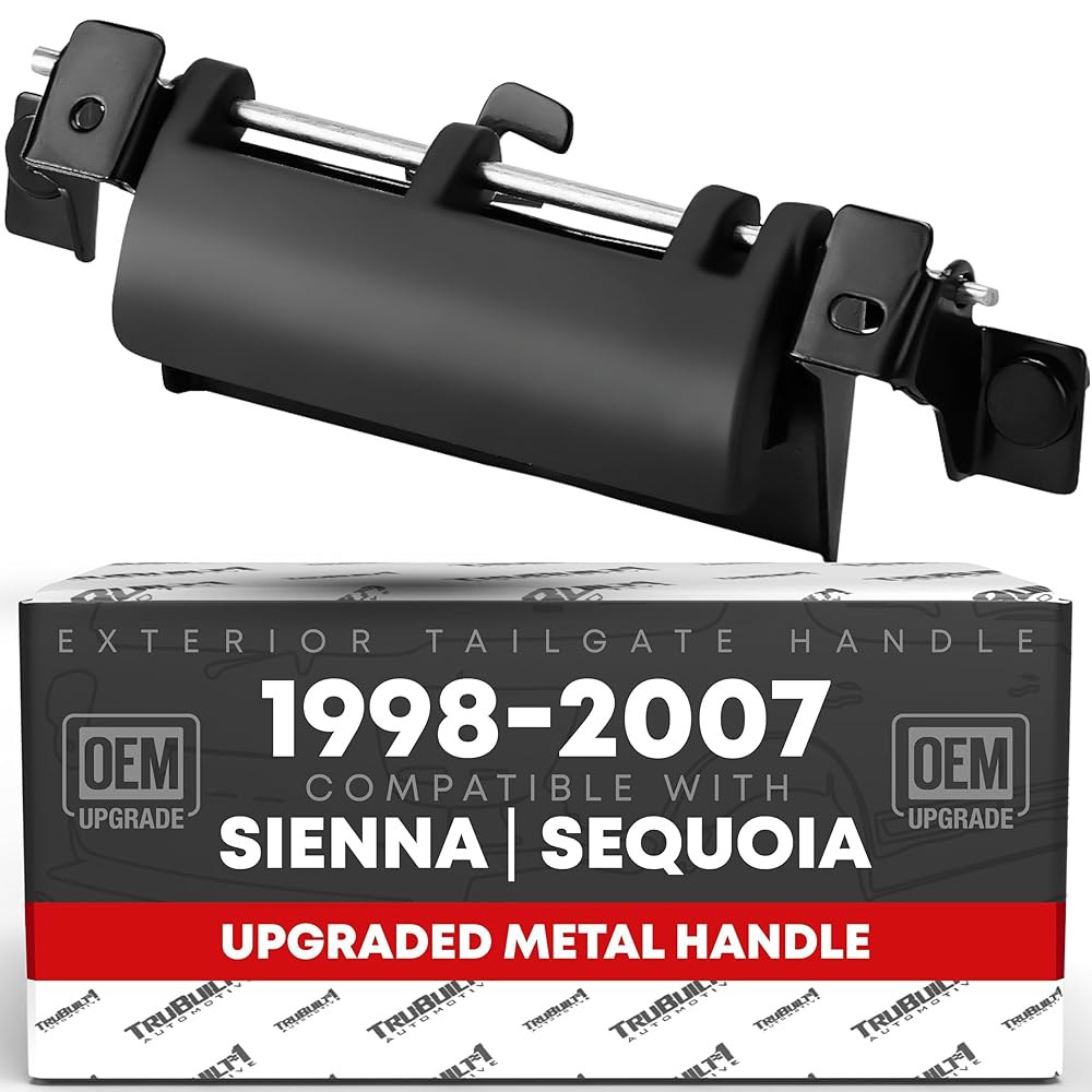 테일게이트 핸들 어셈블리, 업그레이드된 금속 트렁크 - 래치 OEM 시에나, 2001-2007 1998-2003 69090-08010, 세쿼이아와 후면 토요타 도어 79600, - 상품 이미지