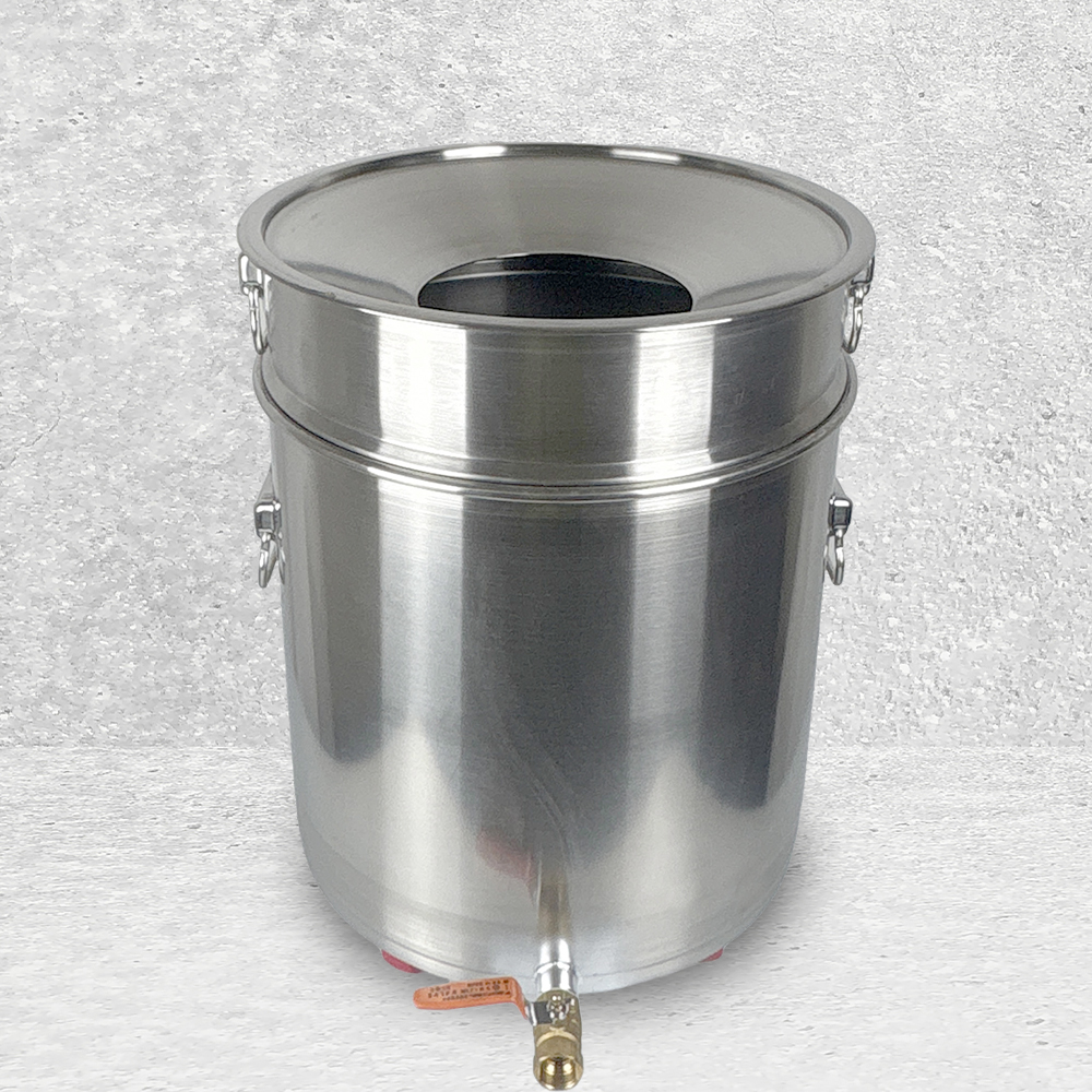 우성금속 업소용 스텐 잔반통 세트 이동식 짬통 10호