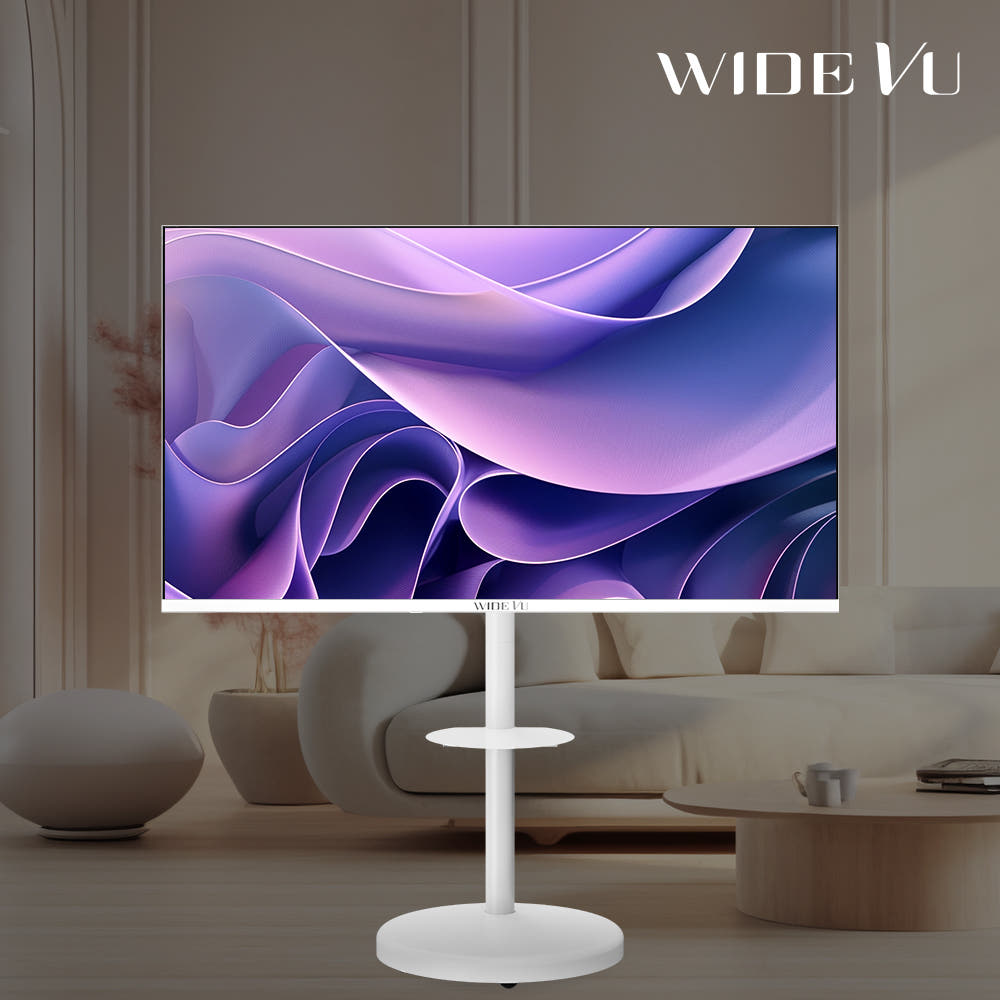 와이드뷰 와이드무빙뷰 화이트에디션 삼탠바이미 셋트 139cm 4K UHD QLED 스마트 이동식 TV
