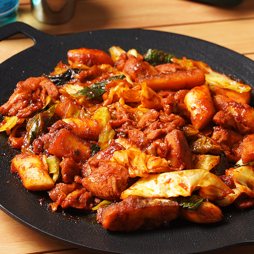 춘천 역전 닭갈비 국내산 닭고기 캠핑 음식 500g, 1개 - 상세 이미지 4