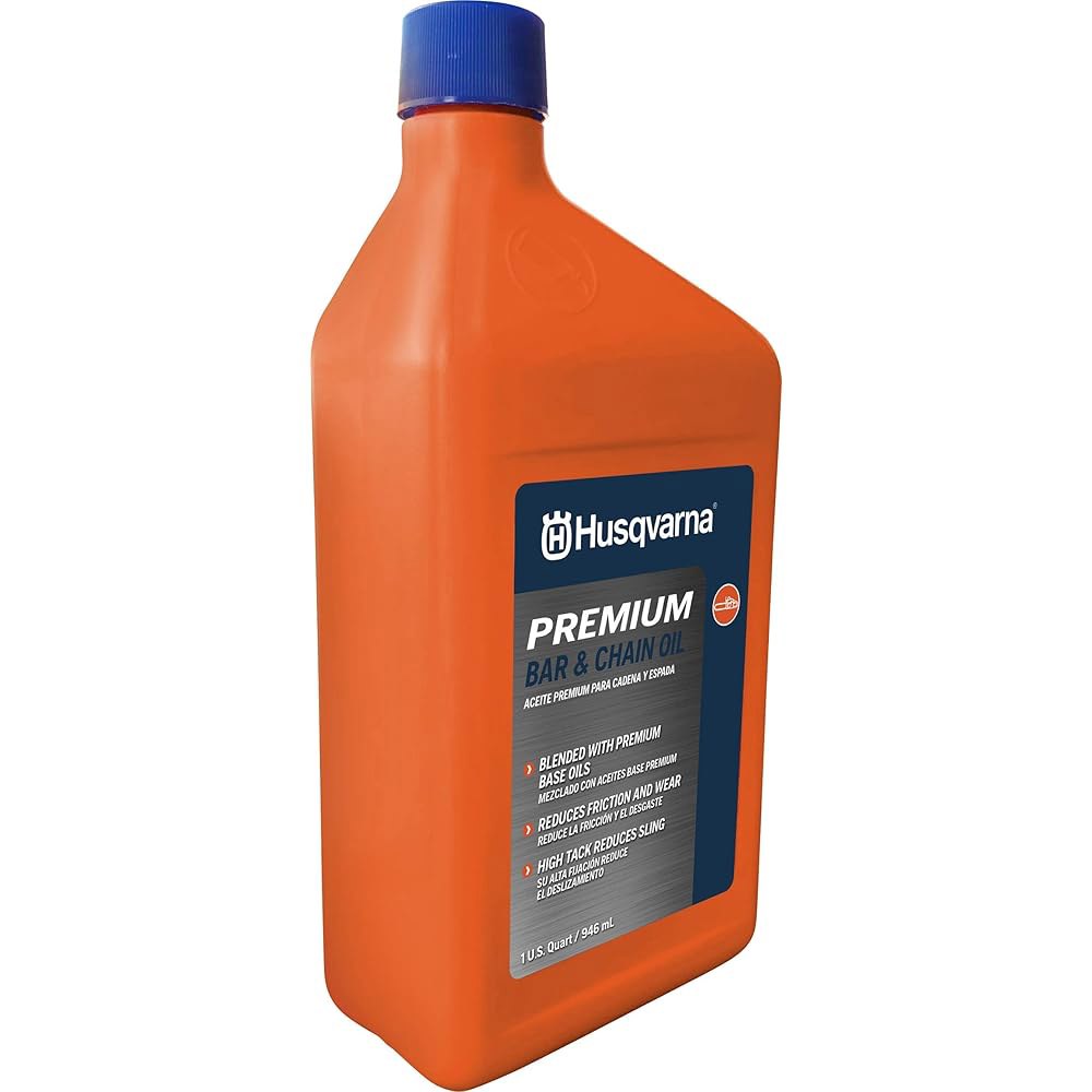 Husqvarna X-Guard 프리미엄 올 시즌 미네랄 바 및 체인 오일, 모든 조건에서 우수한 절단 장비 보호를 위한 전기톱 1쿼트 - 상세 이미지 2