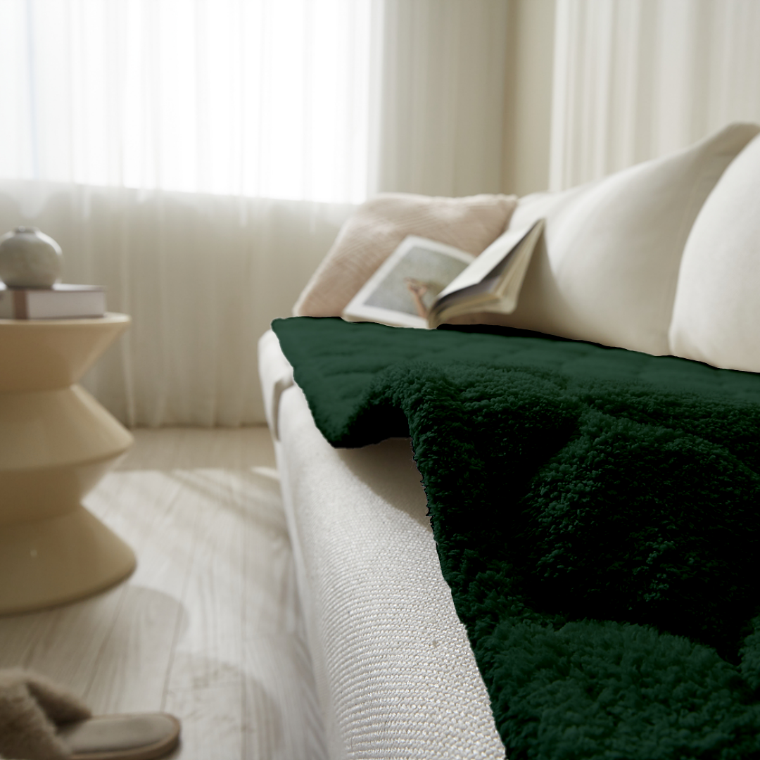 호이데코 라쎄 토퍼 쇼파패드 딥 그린, 60x120(2인용)