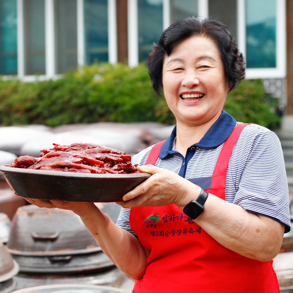 고추장 더덕장아찌 국산 어르신반찬 순창 성도집 500g - 상품 이미지
