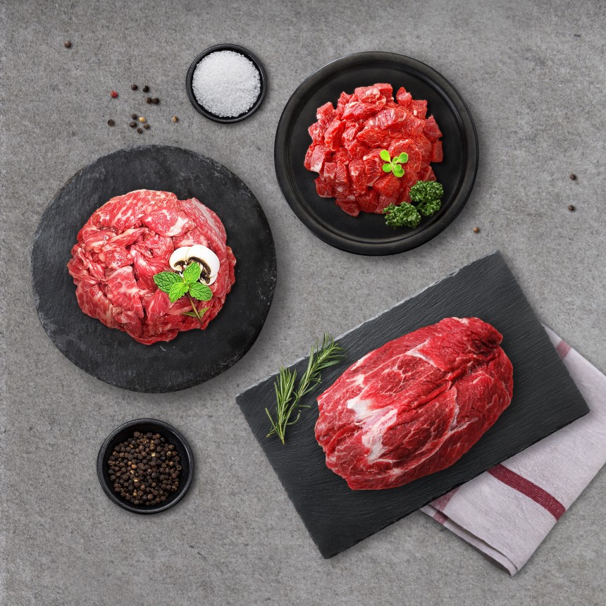 요리 선물세트 일등3호 암소한우 1등급 [불고기+국거리+장조림] 300g x 3팩 - 상품 이미지