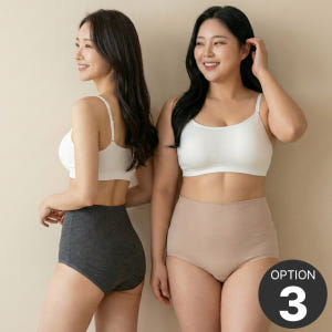 6+1 면 팬티 편한 모달 인견 텐셀 여성속옷 순면 여자맥시 팬티 착용 후기 | 사이즈/핏 총정리 - 상품 이미지 2