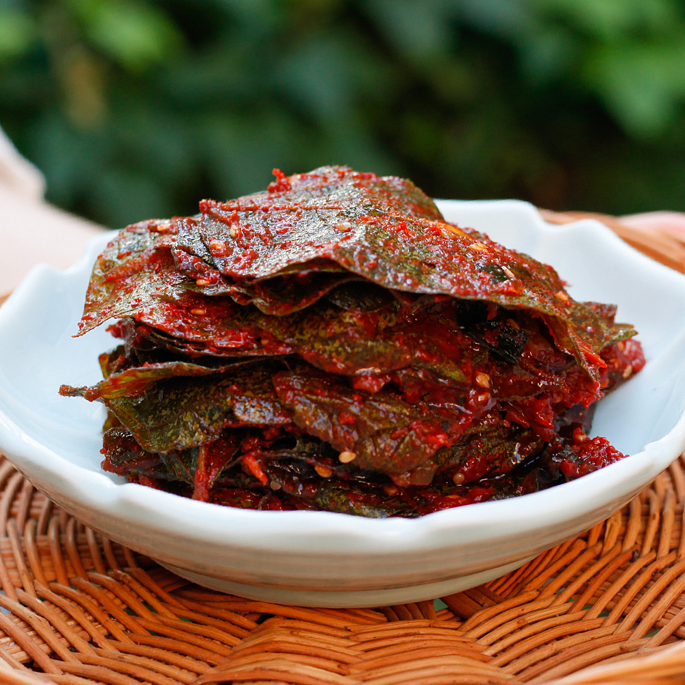 콩잎장아찌 단풍콩잎 국산양념 1kg 태광 이미지 6