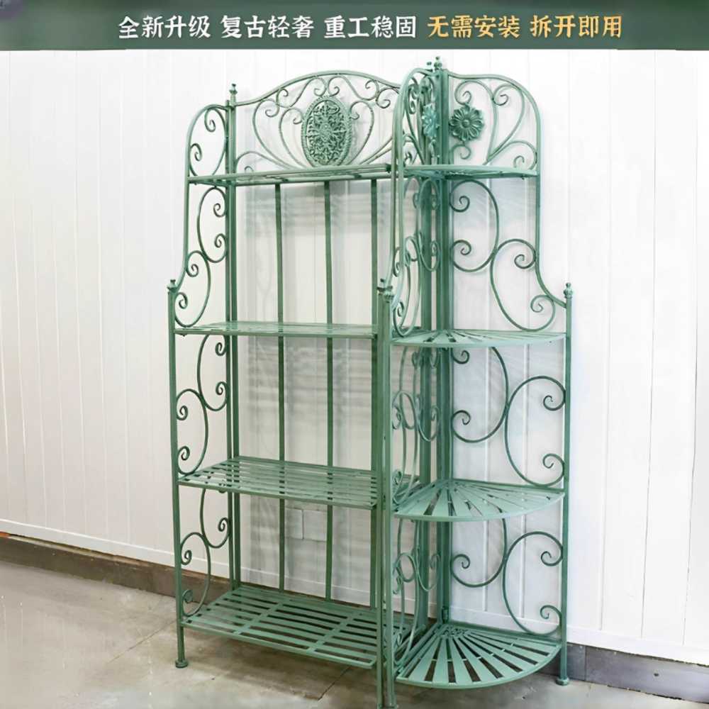 철제 화분 선반 인테리어 진열대 화분대 베란다 거실 4단 그린 코너 - 상세 이미지 3