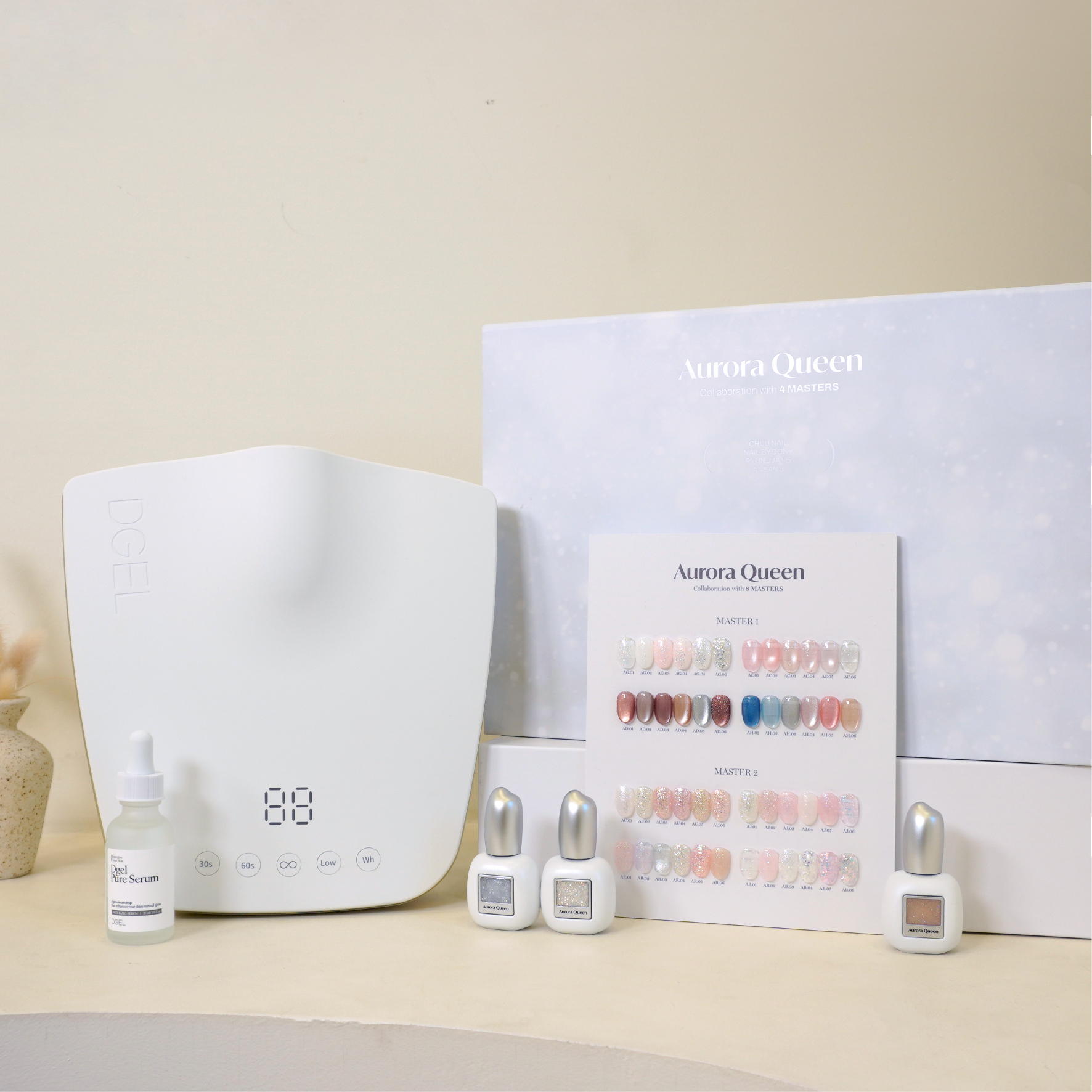 오로라퀸 마스터 컬렉션 48종 + 아티스트 램프 (퓨어 세럼)