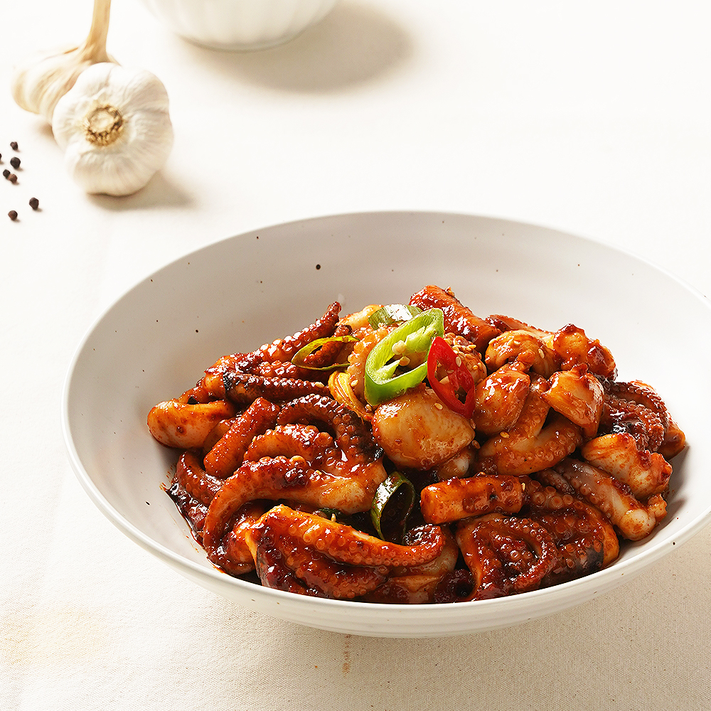 꽃미남 쭈꾸미 양념 쭈꾸미 볶음 캠핑 요리 밀키트 맛집 600g, 1개 이미지 8