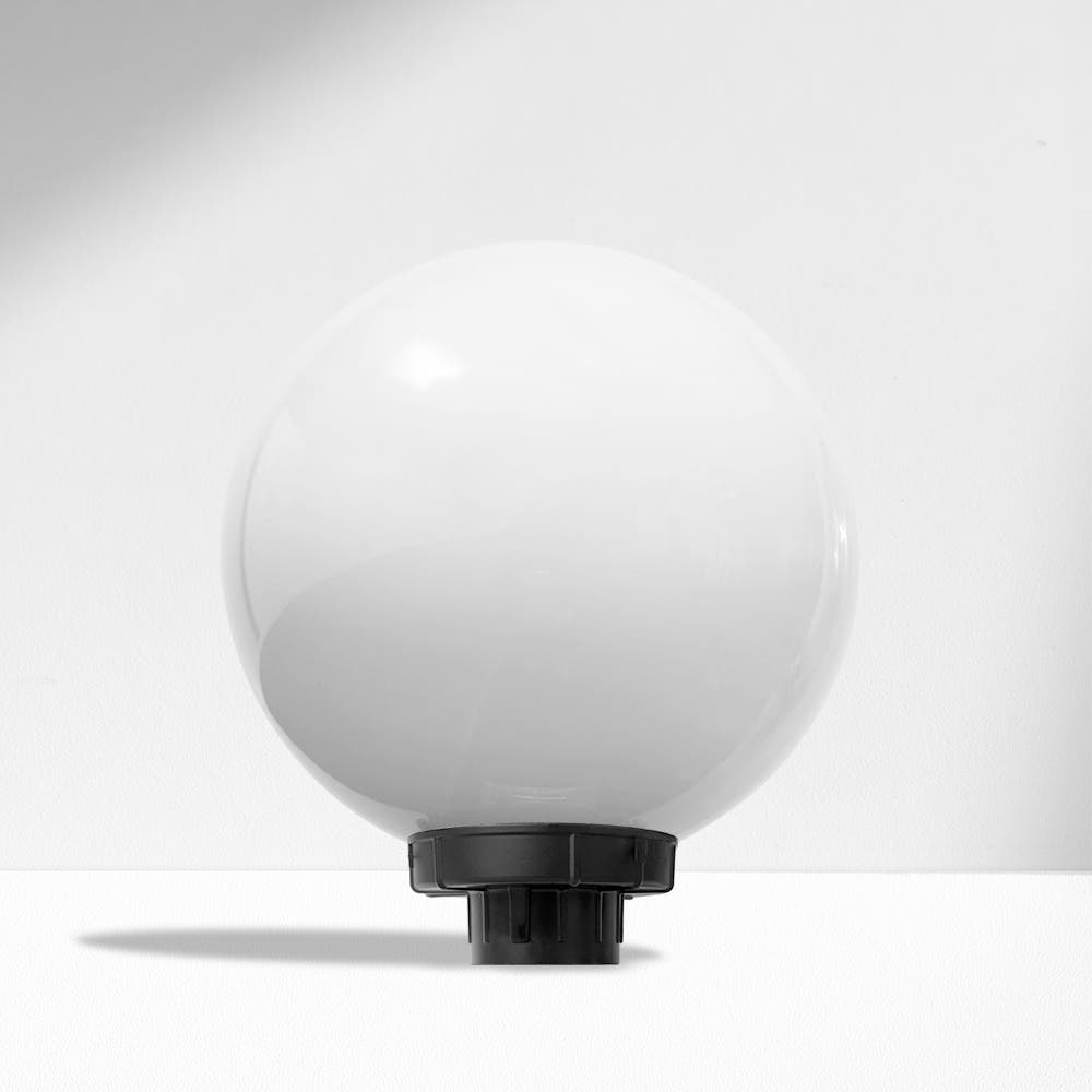 전기 LED 가로등 헤드 LED 보안등 헤드 엔틱 정원등 원형 PC글로브 호박 그레이35호 - 상세 이미지 2